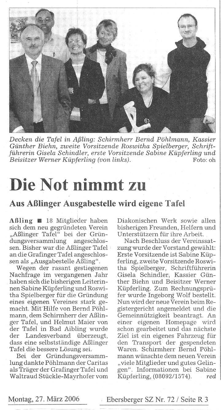 Ebersberger SZ vom 27.3.2006